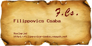 Filippovics Csaba névjegykártya